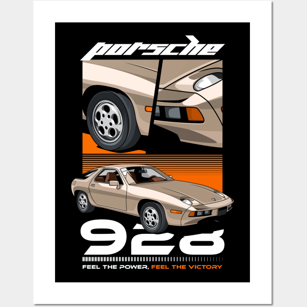 Retro 928 Car Wall Art by milatees